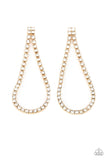 Diamond Drops Gold Earrings