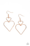 Heartbeat Harmony - Rose Gold Earrings