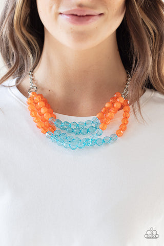 Summer Ice Orange Necklace