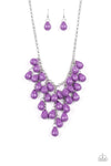 Serenely Scattered Purple Necklace