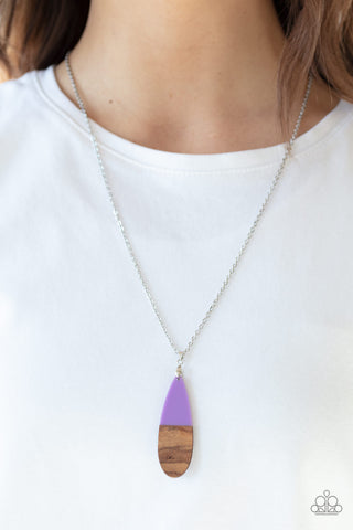 Going Overboard - Purple Necklace