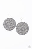 Plaited Plains - Silver Earrings