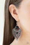 Tribal Territory - Black Earrings