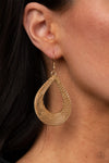 A Hot Mesh Gold Earrings