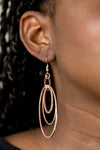 Shimmer Surge - Rose Gold Earrings