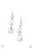 Unpredictable Shimmer - White Earring