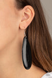 Tropical Ferry - Black Earrings