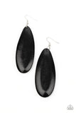 Tropical Ferry - Black Earrings