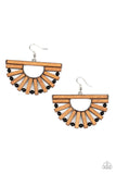 Wooden Wonderland - Black Earrings