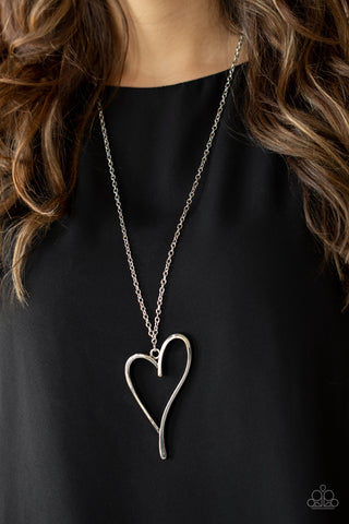 HEARTS So Good - Silver Necklace