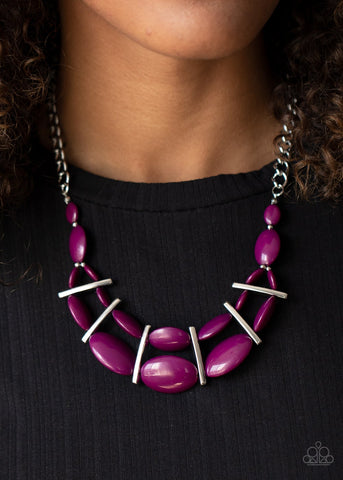 Law Of The Jungle - Purple Necklace