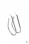 City Curves - Black Hoop Earrings