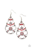 Garden Melody - Red Earrings