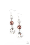 Unpredictable Shimmer - Brown Earrings