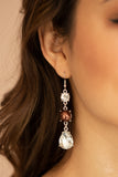 Unpredictable Shimmer - Brown Earrings