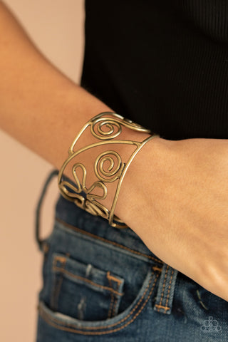 Groovy Sensations - Brass Bracelet