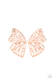 Butterfly Frills - Copper Earrings