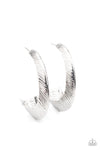 I Double FLARE You - Silver Hoop Earrings