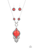 Majestic Mountaineer - Red Necklace