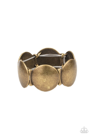 Going, Going, GONG! - Brass Bracelet