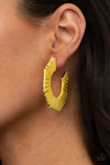 Fabulously Fiesta - Yellow Earrings