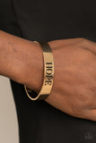 Hope Makes The World Go Round - Insprational Gold Bracelet