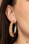 A CORK In The Road - Silver Hoop Earrings