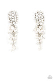 Fabulously Flattering - White Earrings