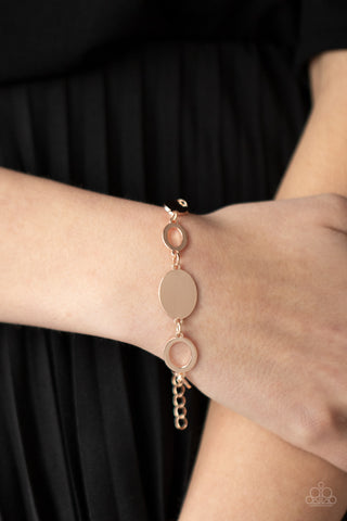 OVAL and Out - Rose Gold Bracelet