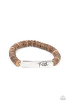 Full Faith - Brown Inspirational Bracelet