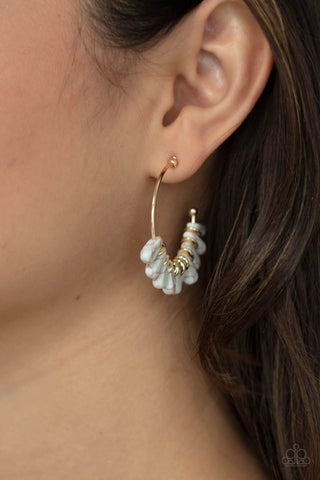 Poshly Primitive - White Earrings