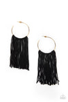 Flauntable Fringe - Gold Earrings