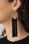 Flauntable Fringe - Gold Earrings