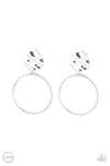 Undeniably Urban - Silver Clip-On Earrings