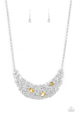 Fabulously Fragmented - Yellow Necklace