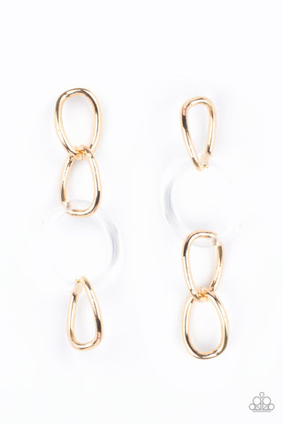 Talk In Circles - Gold Earrings