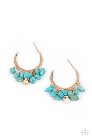 Gorgeously Grounding - Gold Earrings