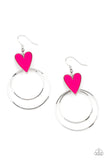 Happily Ever Hearts - Pink Earrings