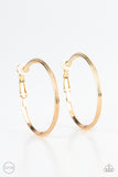 City Classic - Gold Clip-On Hoop Earrings