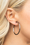 City Classic - Black Clip-On Earrings