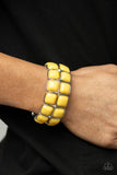 Double The DIVA-ttitude - Yellow Bracelet