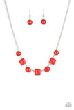 Trend Worthy - Red Necklace