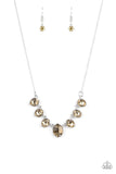 Material Girl Glamour - Brown Necklace