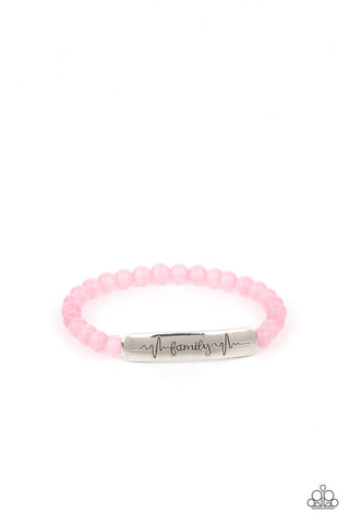 Family is Forever - Pink Bracelet