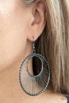 Artisan Applique - Black Earrings