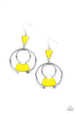 Deco Dancing - Yellow Earrings