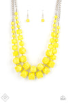 Summer Excursion Yellow Necklace