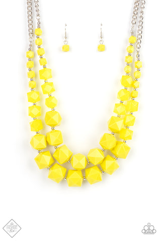 Summer Excursion Yellow Necklace