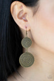 Road Trip Paradise - Brass Earrings