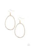 OVAL-ruled! - Gold Earrings